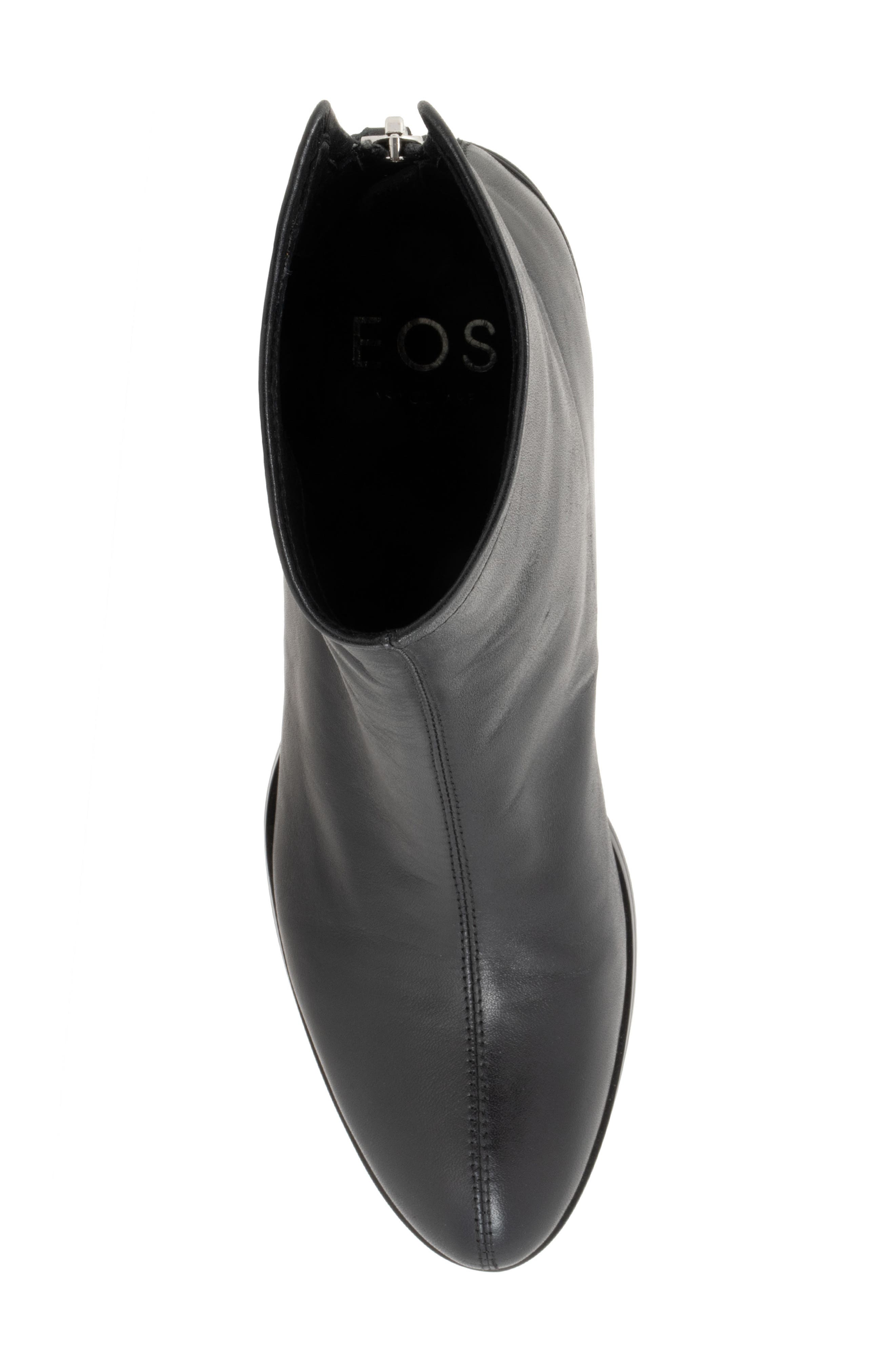 EOS FOOTWEAR Cast Leather Bootie, Alternate, color, Black