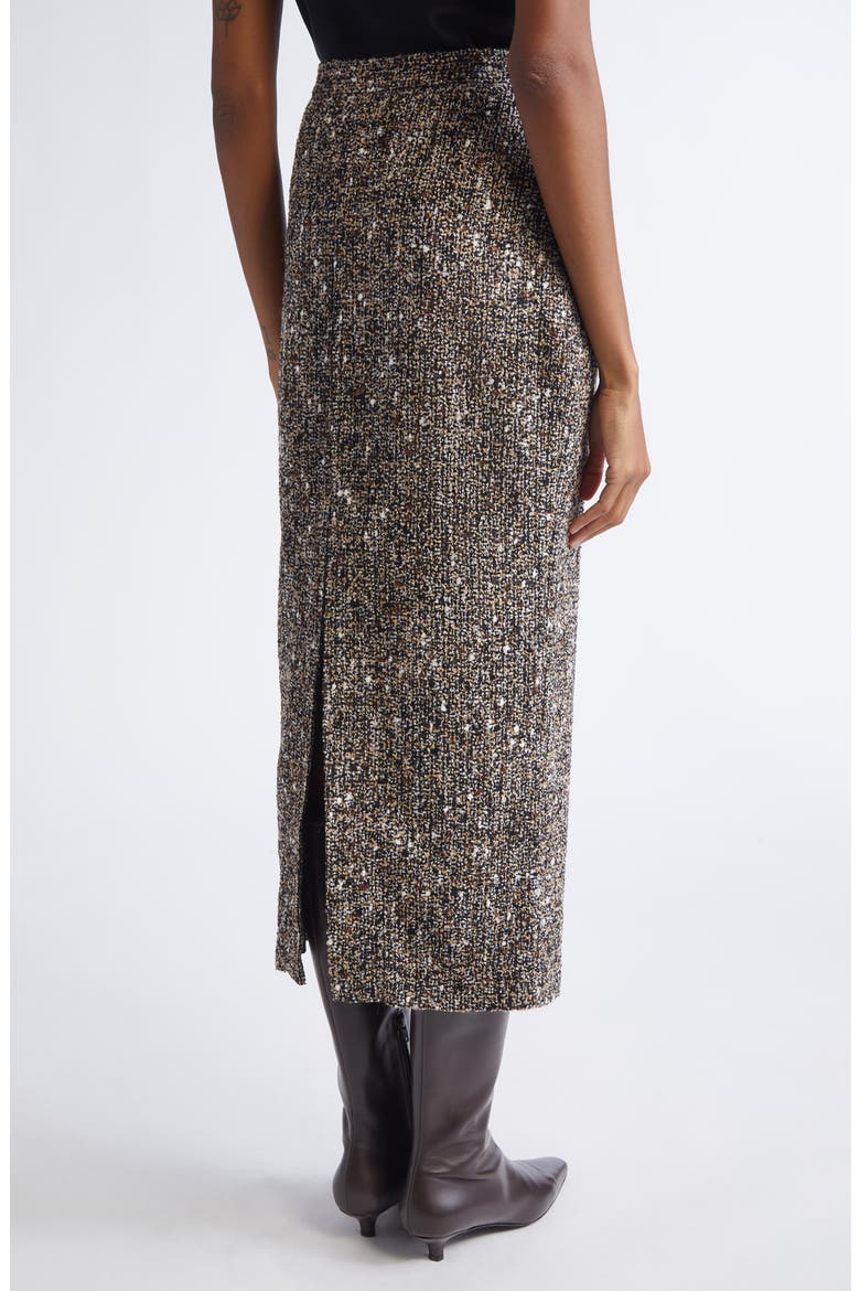 Tweed Midi Pencil Skirt, Alternate, color, BLACK ECRU MULTI