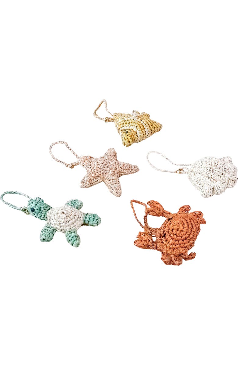 LIKHA Fish Raffia Bag Charm, Alternate, color, Yellow