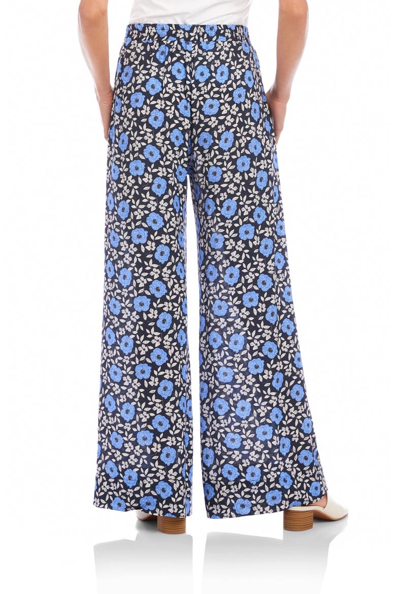 Floral Pull-On Wide Leg Pants, Alternate, color, FLORAL PRINT
