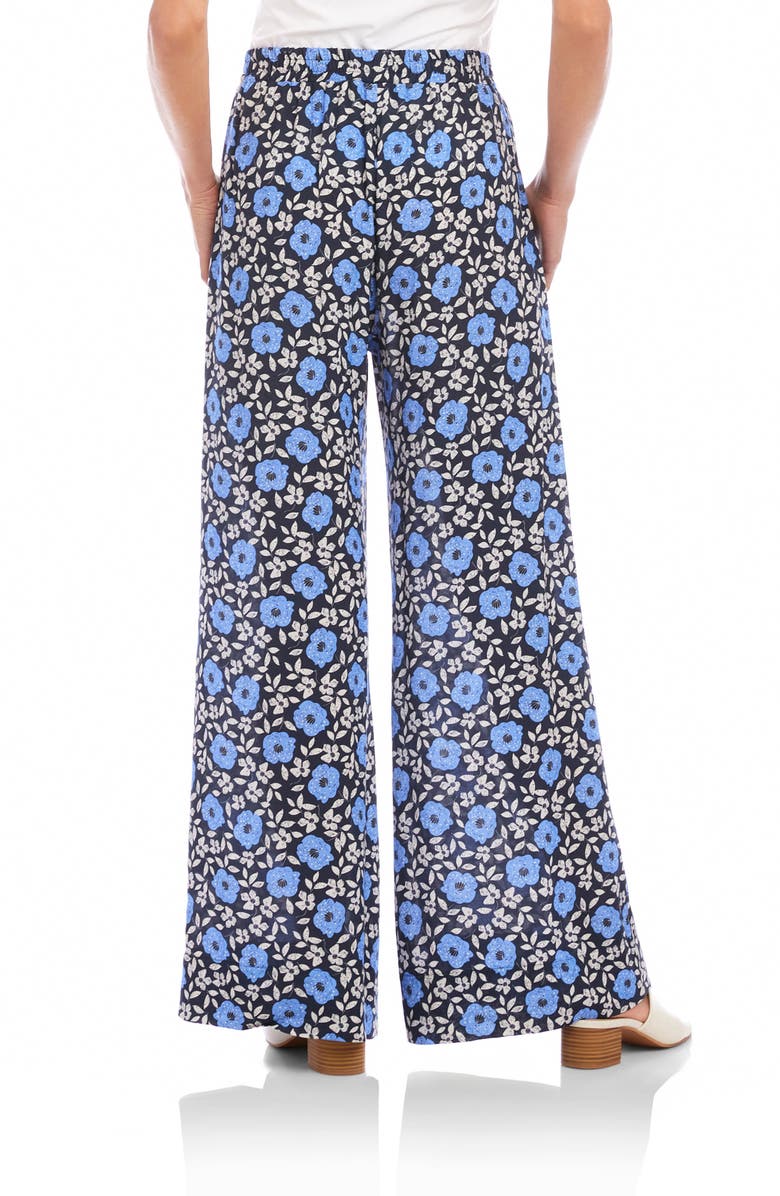 Karen Kane Floral Pull-On Wide Leg Pants, Alternate, color, Floral Print