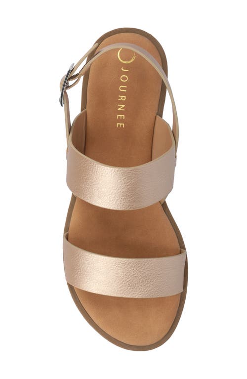 Journee Collection Lavine Slingback Sandal In Champagne