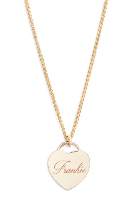 Alice Personalized Heart Pendant Necklace