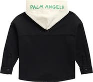Palm Angels Kids' Fleece Logo Hoodie