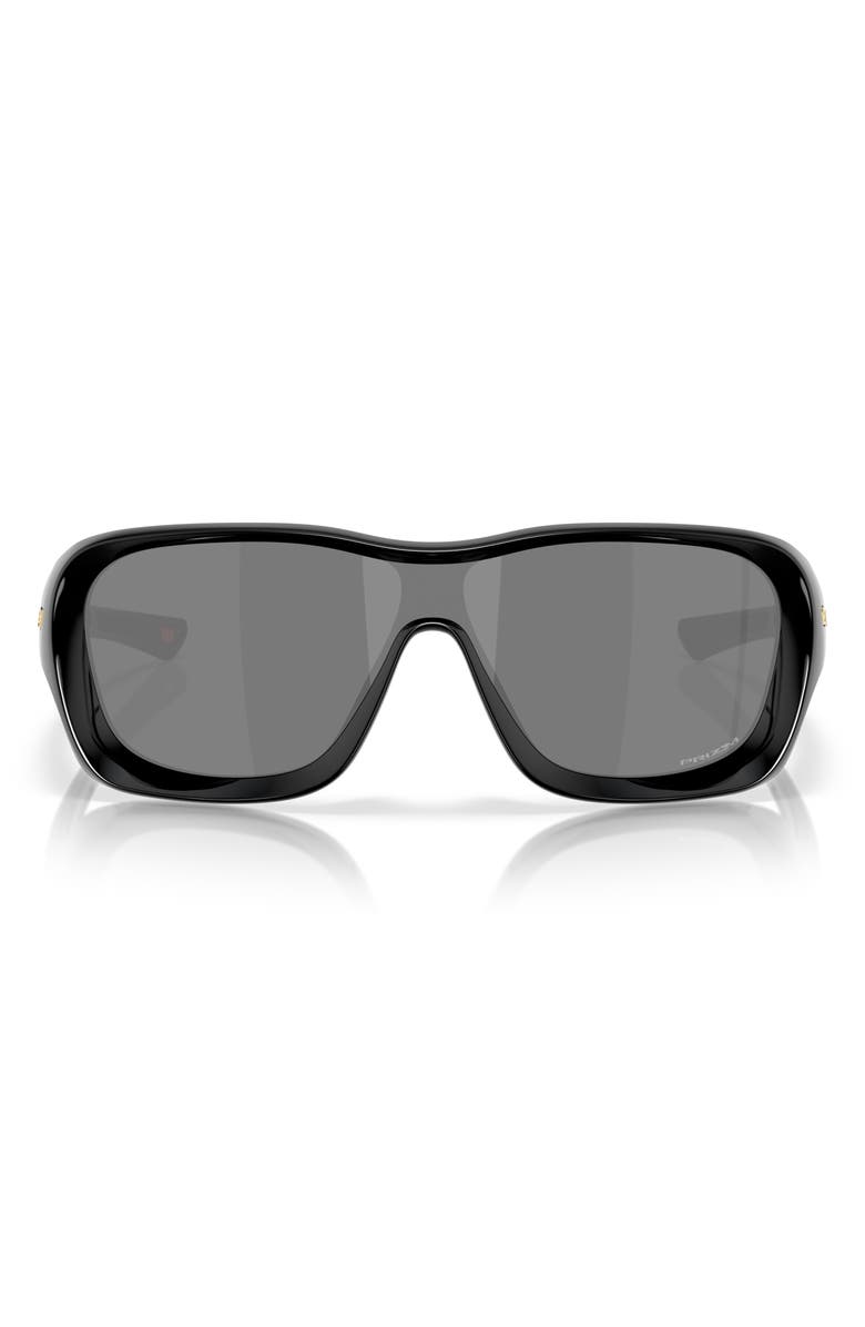 Oakley 130mm Prizm<sup>™</sup> Shield Sunglasses, Main, color, Shiny Black