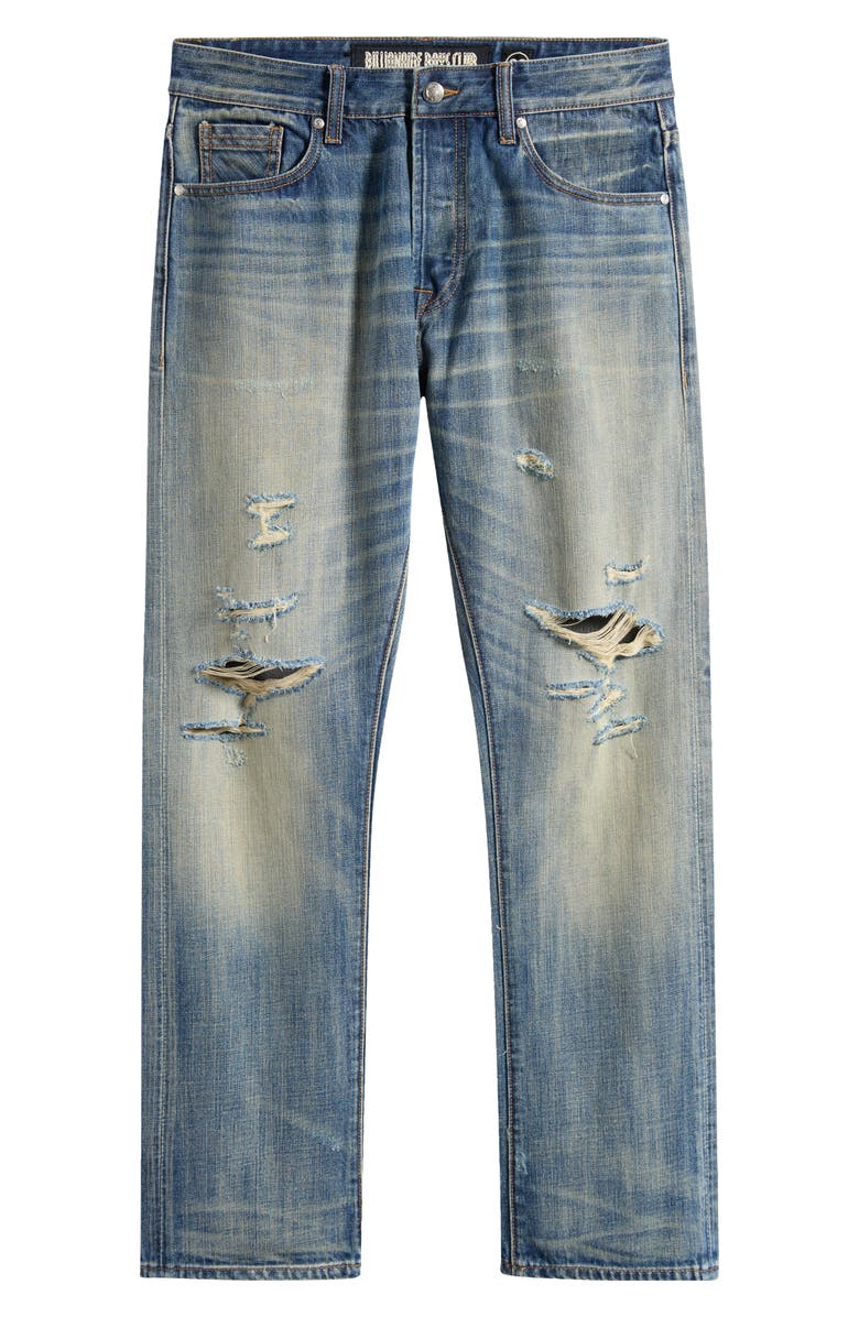 Billionaire Boys Club BB Sattelite Distressed Slim Fit Jeans, Alternate, color, Crater