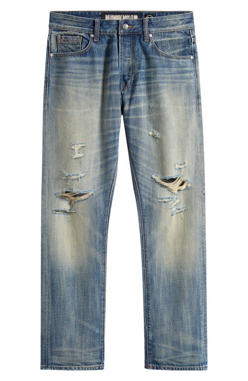 Billionaire Boys Club Bb Sattelite Distressed Slim Fit Jeans In Blue