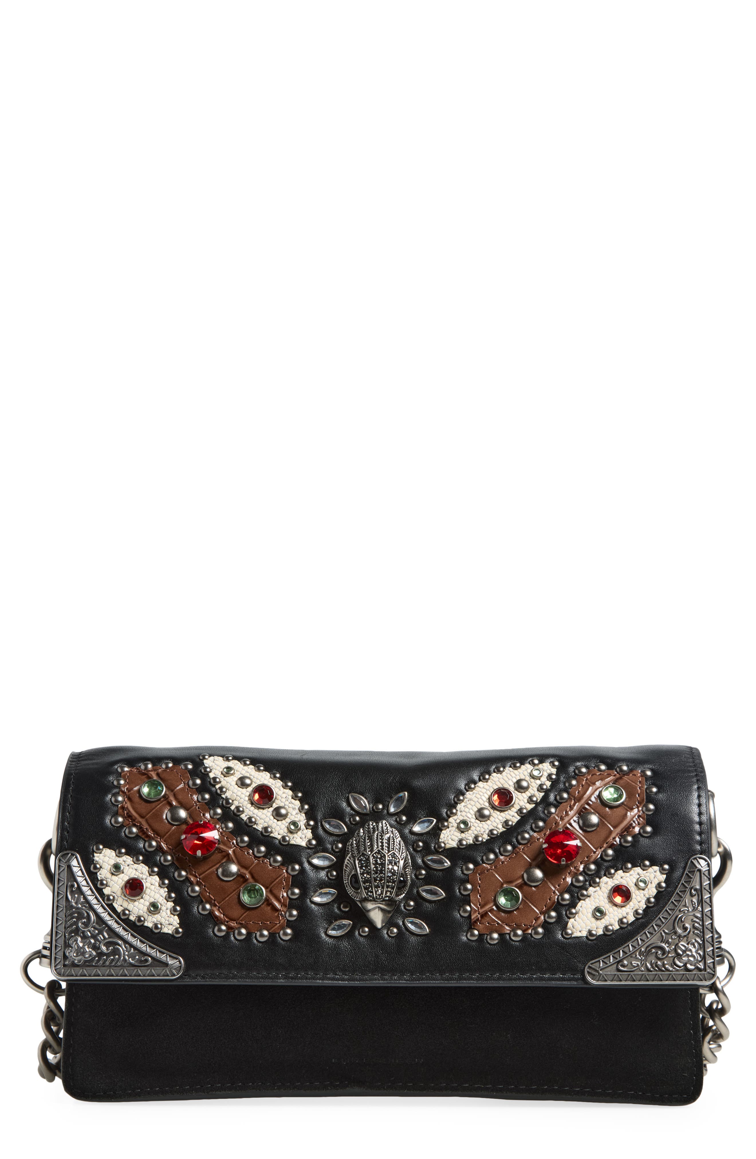 Sloane Soft Leather Shoulder Bag, Main, color, CHARCOAL