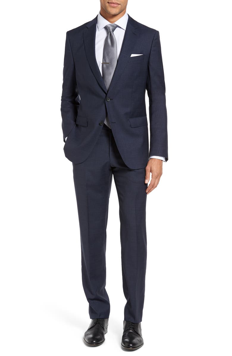 zzDNUHugo Boss BOSS Nova/Ben Trim Fit Solid Wool Suit, Main, color,