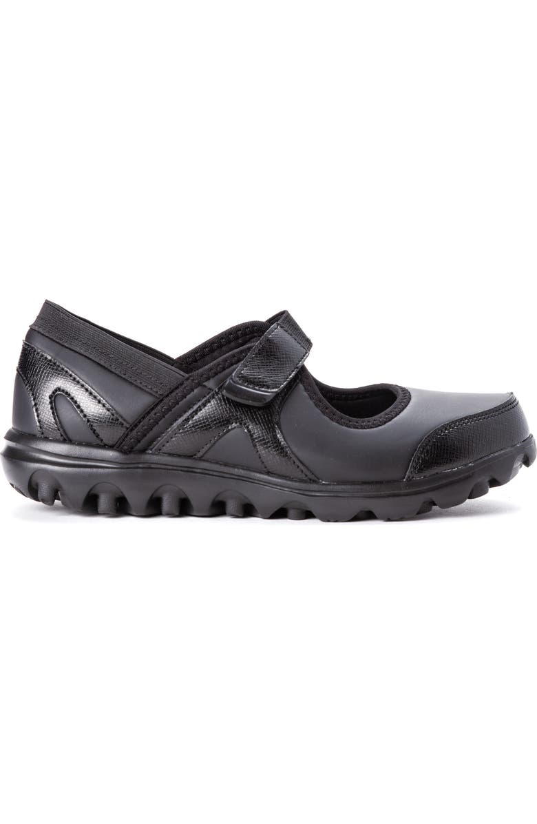 Propét Onalee Mary Jane Flat, Alternate, color, All Black