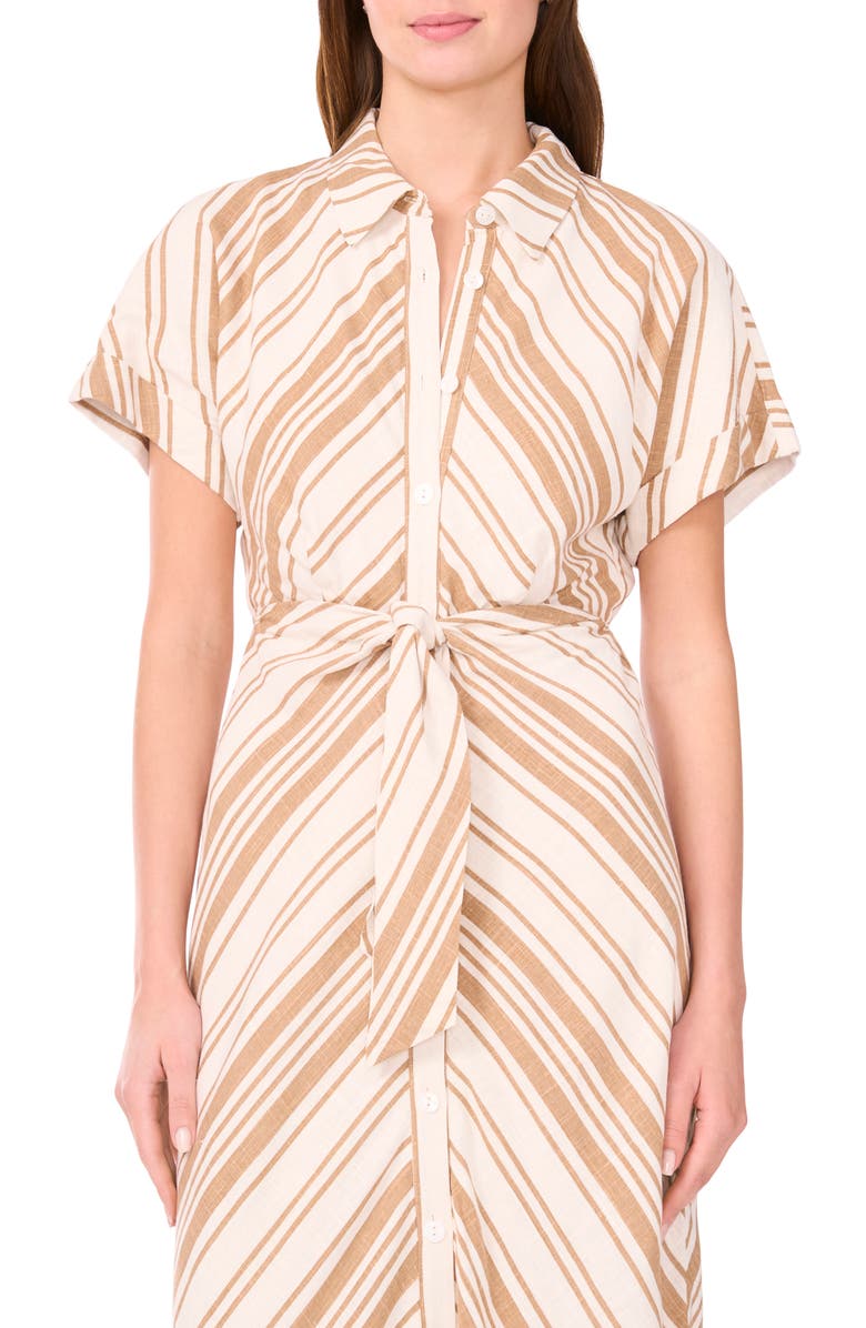 Halogen<sup>®</sup> Tie Front Dolman Sleeve Maxi Dress, Alternate, color, Silver Mink