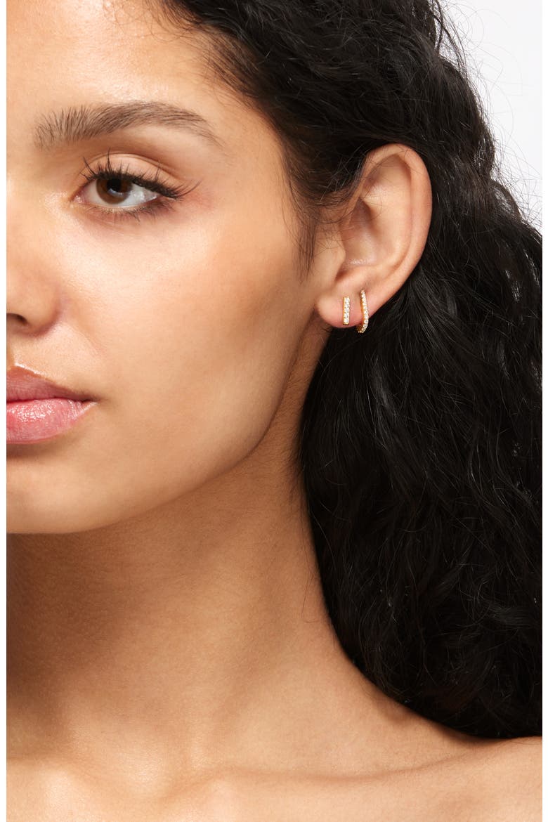 Set of 3 Assorted Earrings, Alternate, color, GOLD