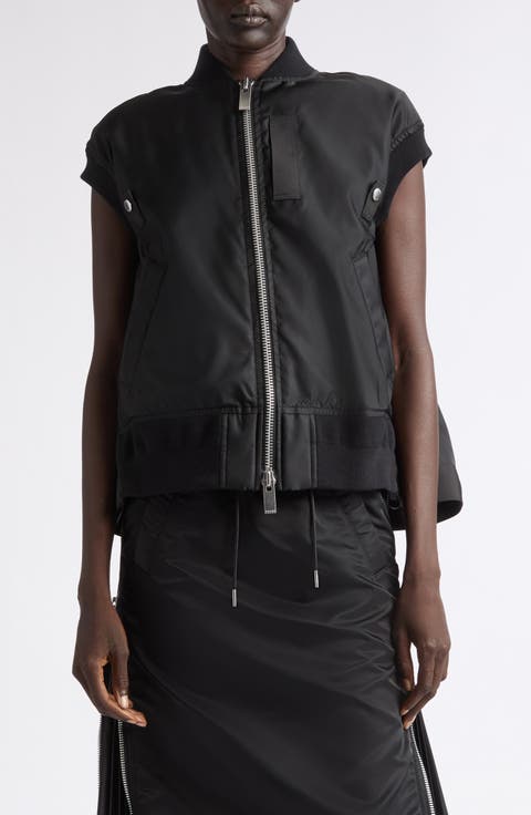 Nylon Twill Bomber Vest