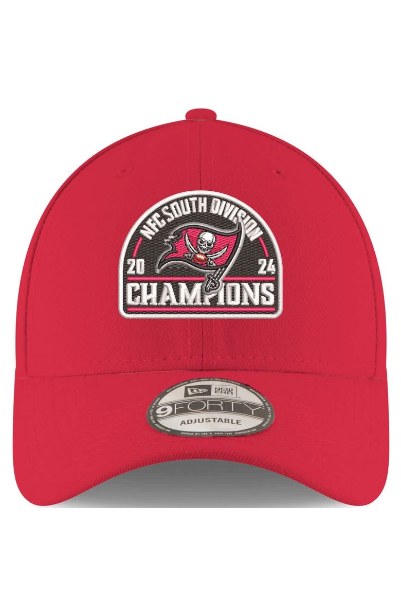 New Era Men's New Era  Red Tampa Bay Buccaneers 2024 NFC South Division Champions 9FORTY Adjustable Hat, Alternate, color, 