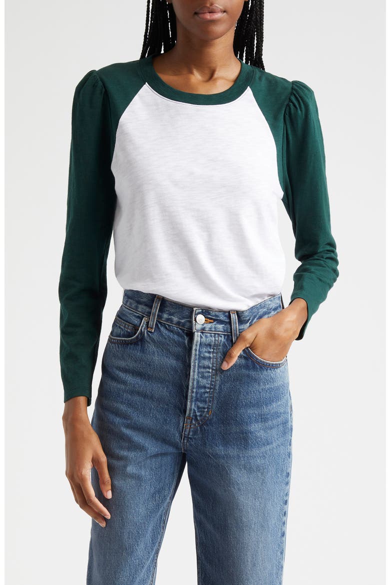 Mason Colorblock Baseball T-Shirt, Main, color, WHITE PINE