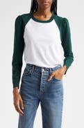 Veronica Beard Mason Colorblock Baseball T-Shirt