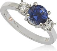 SUZY LEVIAN White & Blue Sapphire Ring