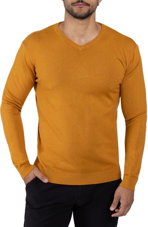 V-Neck Rib Knit Sweater