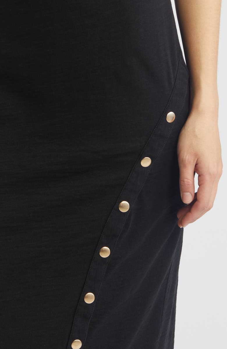 Nation LTD Snap Detail Sleeveless Dress, Alternate, color, 