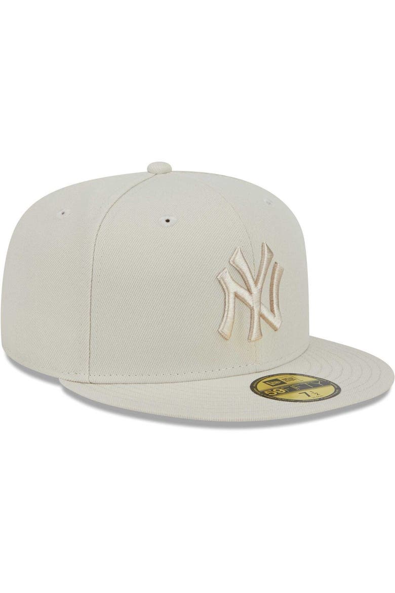 Men's New Era Khaki New York Yankees Tonal 59FIFTY Fitted Hat, Alternate, color, Khaki