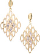 Tasha Open Work Kite Drop Earrings