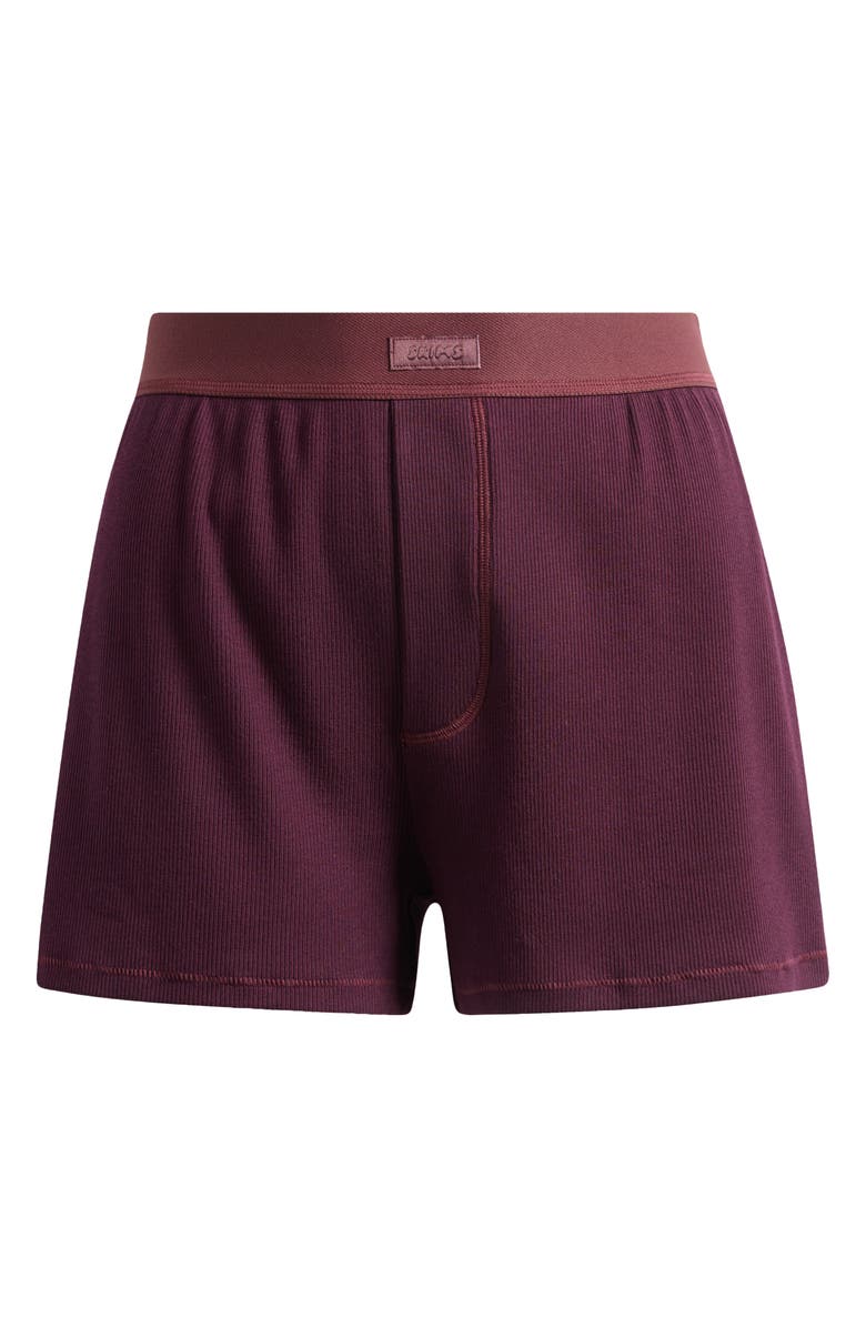Rib Stretch Cotton Loose Boxers