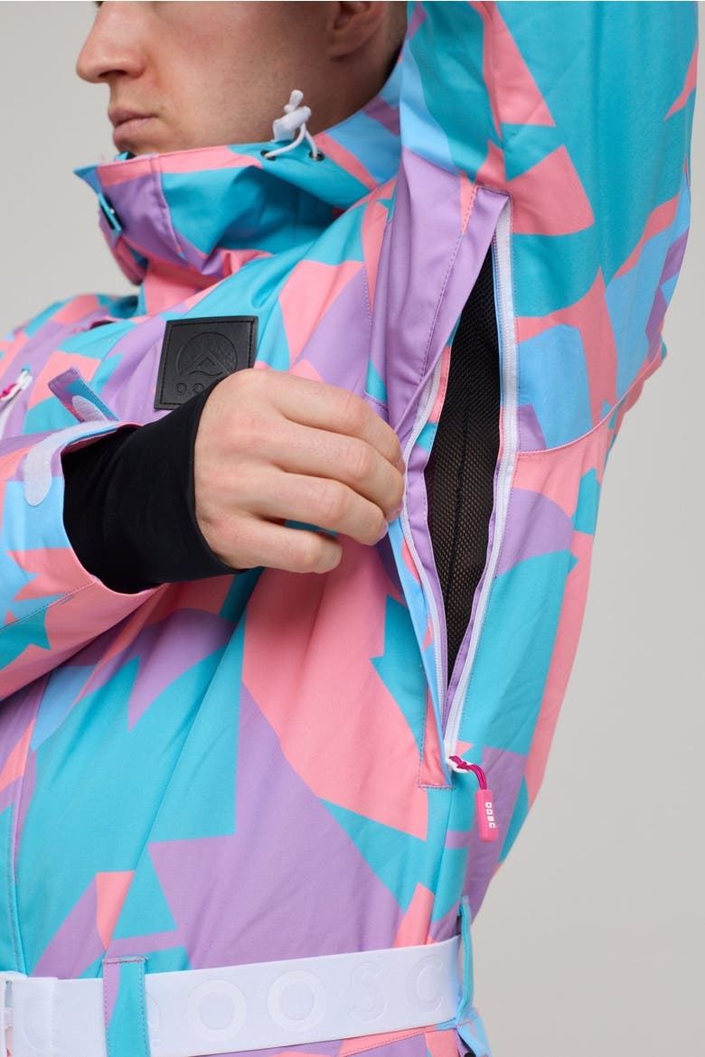 Del Mar Ski Suit Men's, Alternate, color, Pink and Blue