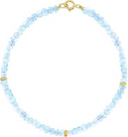 The Lovery Fine Jewelry Blue Topaz Bead Bracelet