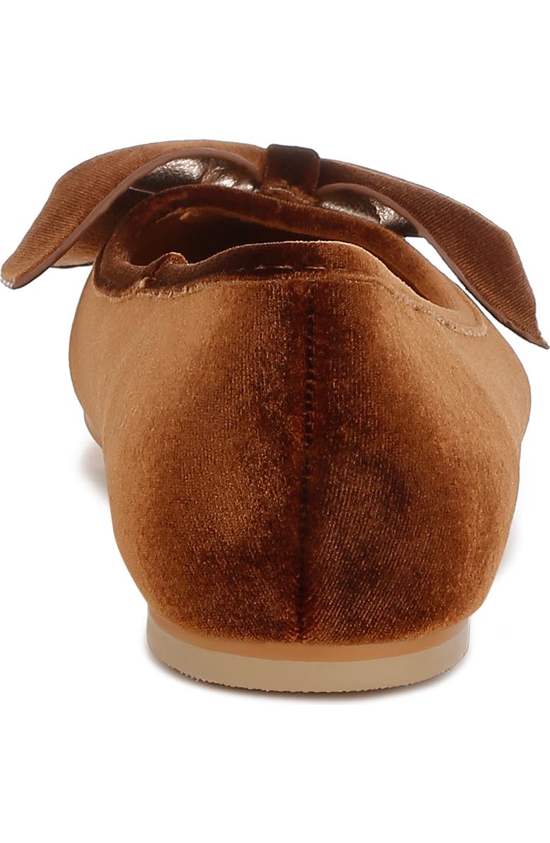 Rag & Co Pothos Water Repellent Bow Flat, Alternate, color, Bronze