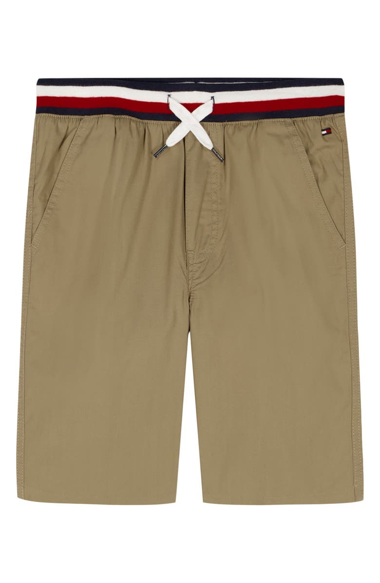 Tommy Hilfiger Kids' Woven Short with Knit Waistband, Main, color, 