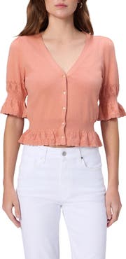 PAIGE Vetra Cotton & Silk Blend Sweater