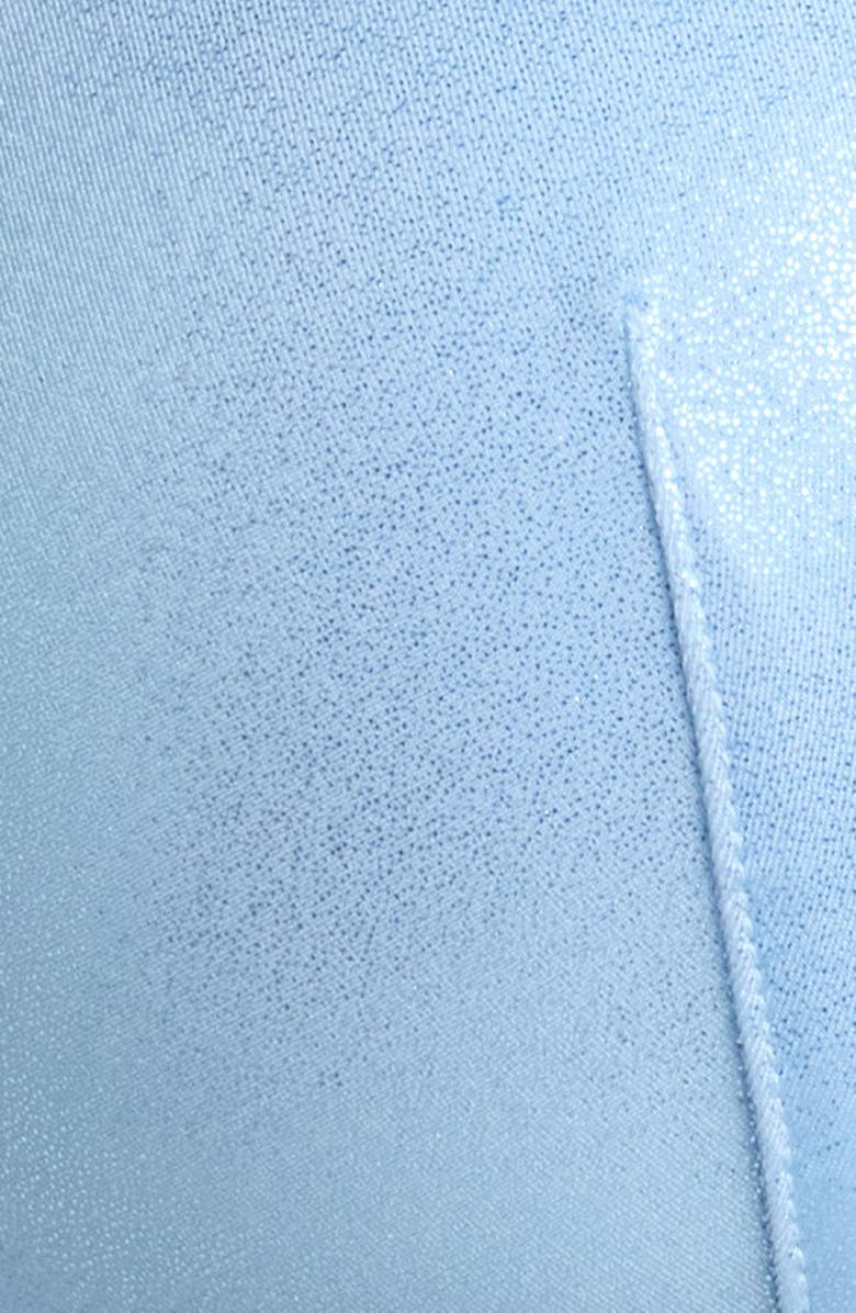 SAVAGE X FENTY Microfiber Metallic T-Shirt Bra, Alternate, color, Moon Daisy Blue/ Ice Blue Foil