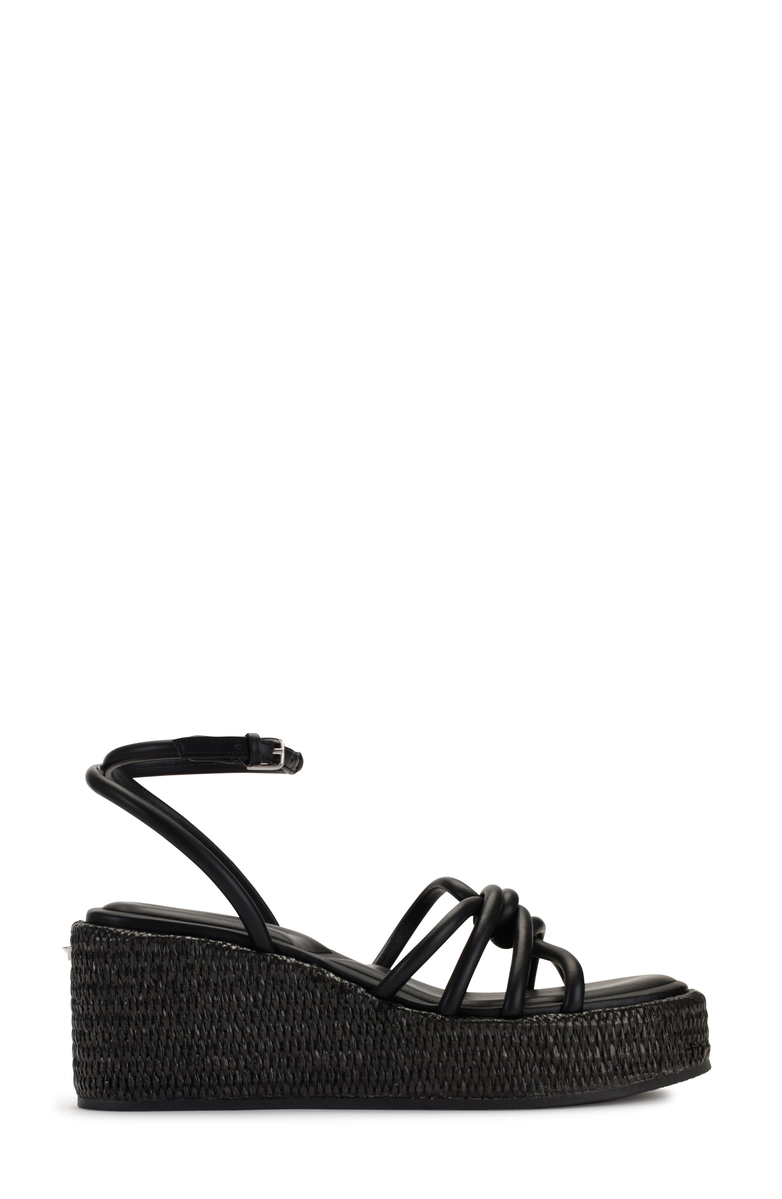 DKNY Cyrilla Wedge Platform Sandal, Alternate, color, Black