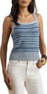 Lauren Ralph Lauren Stripe Linen & Cotton Sweater Tank