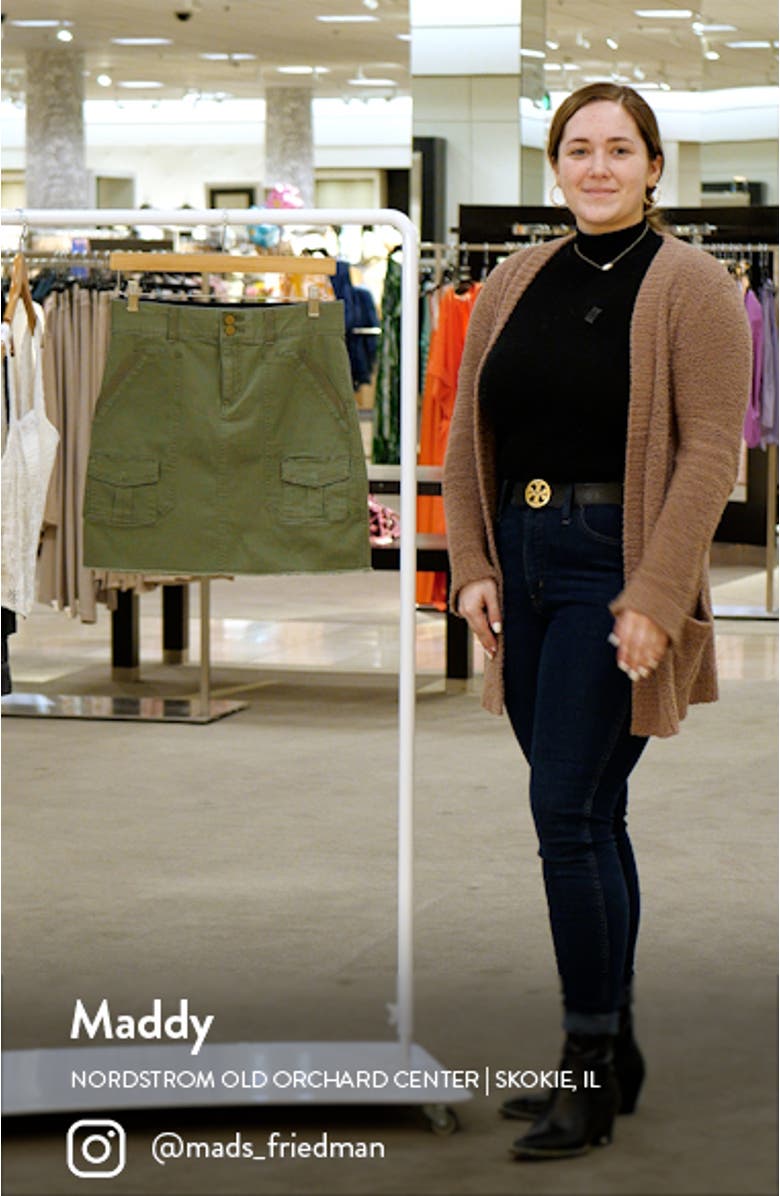 'Ab'Solution Patch Pocket Stretch Cotton Skirt, sales video thumbnail