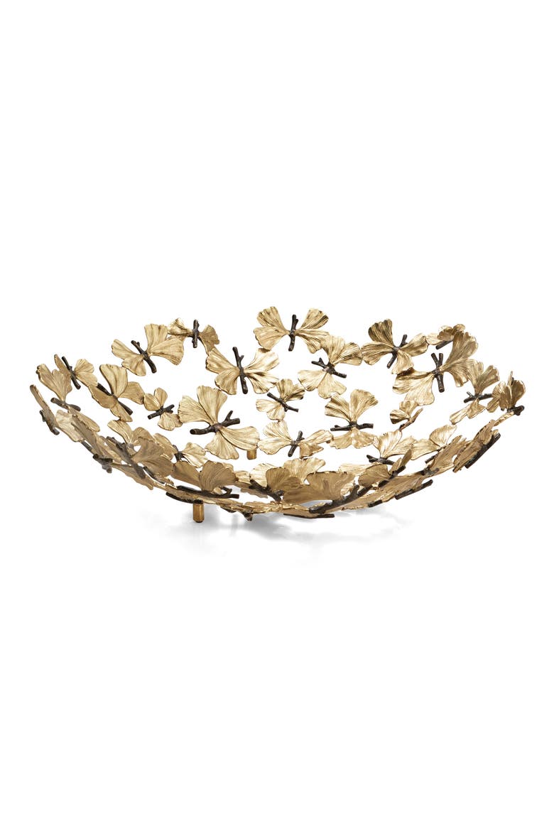 Butterfly Ginkgo Centerpiece Bowl, Main, color, NO COLOR