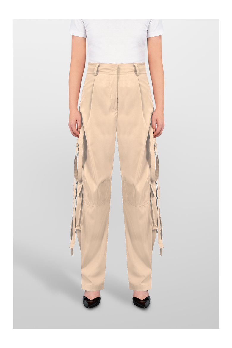 Maxi Cargo Pocket Pants, Main, color, Beige
