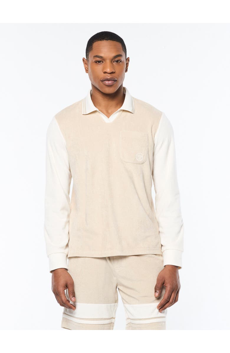 Sergio Tacchini Alvar Long Sleeve Polo, Alternate, color, Fog