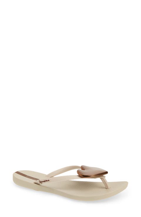 Wave Heart Flip Flop