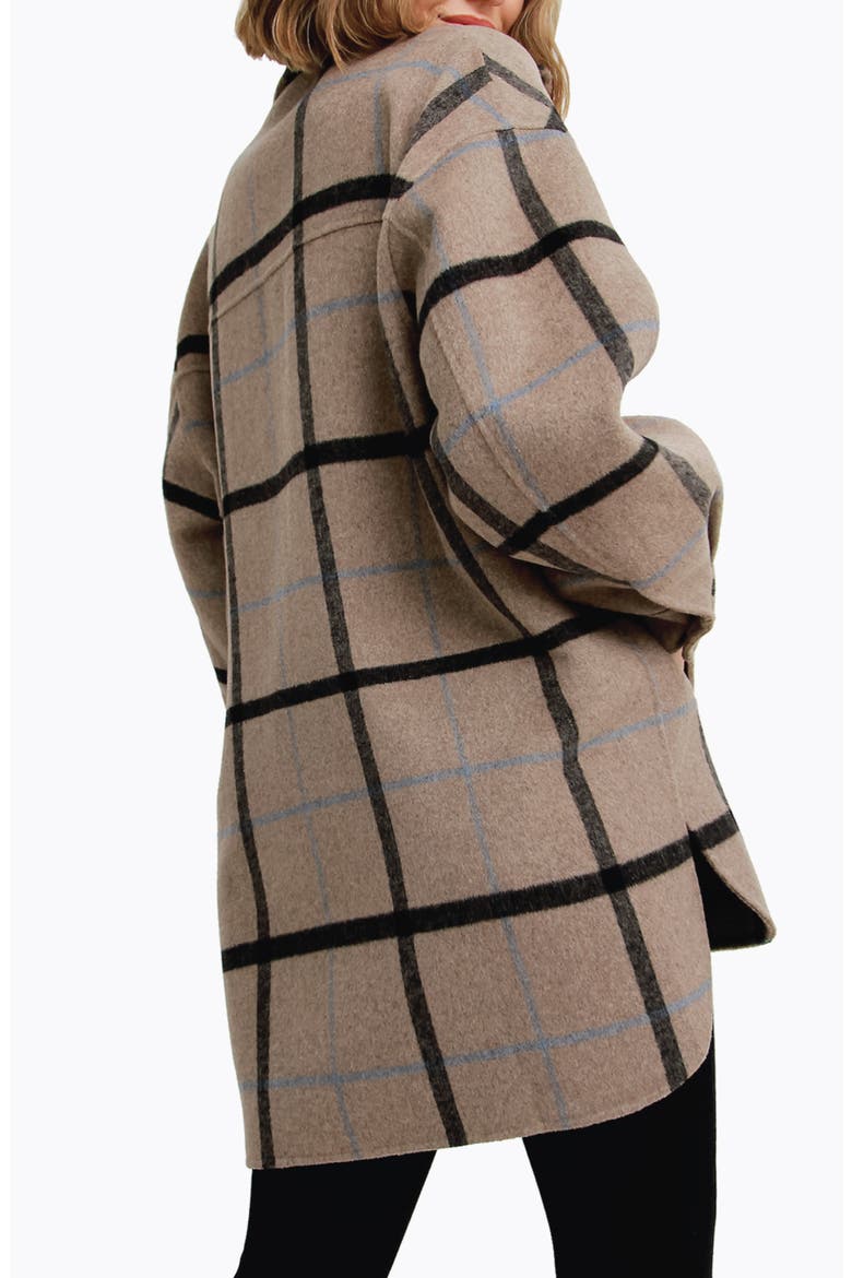 Rivers Edge Wool Blend Shirt Jacket, Alternate, color, OAT PLAID