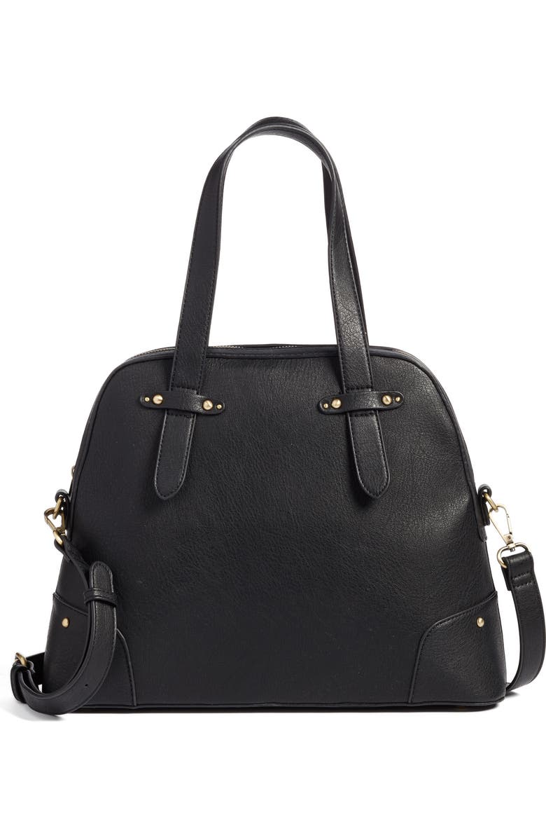 Sole Society Christie Faux Leather Satchel, Main, color,