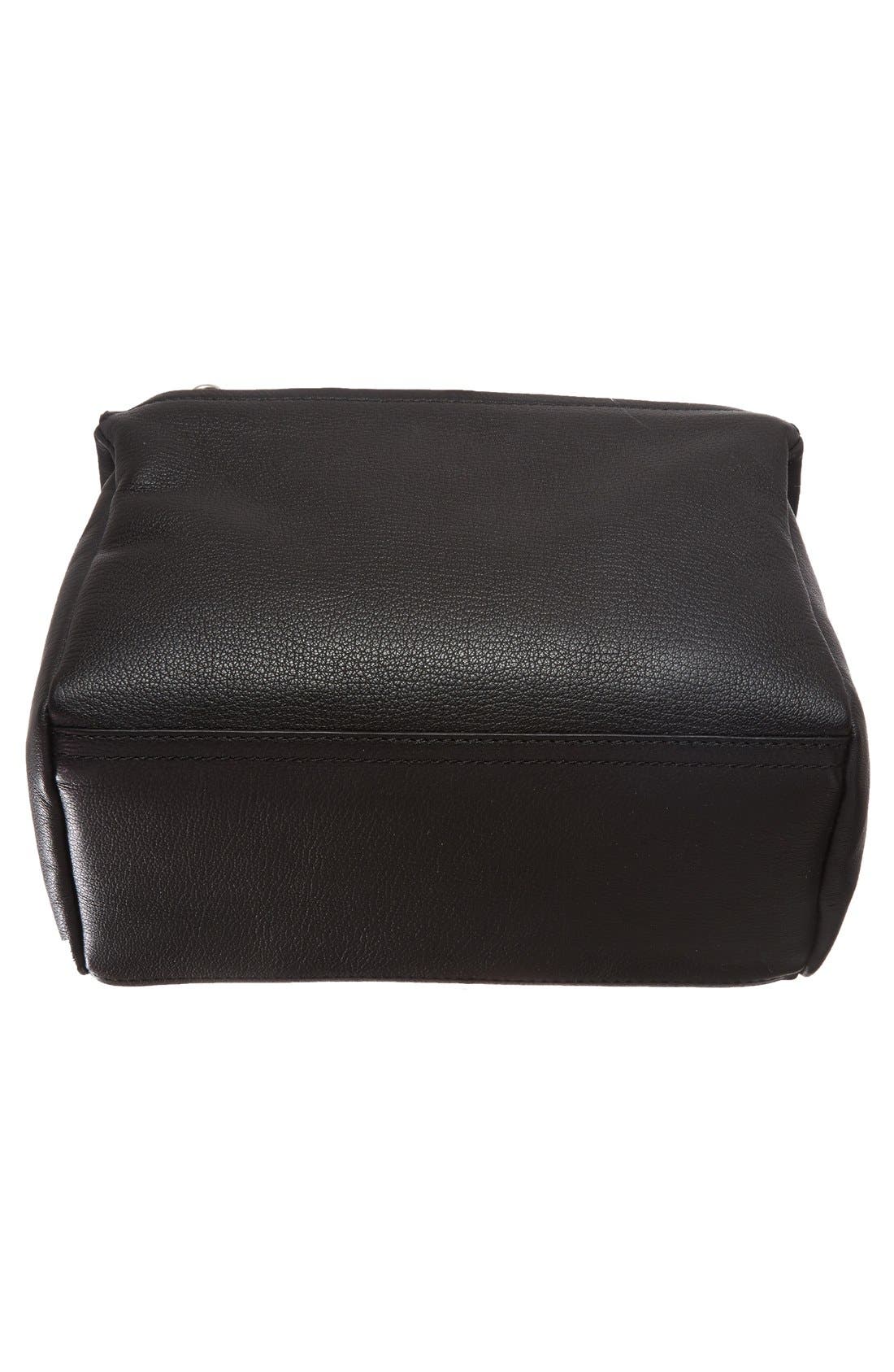Small Pandora Leather Satchel, Alternate, color, BLACK