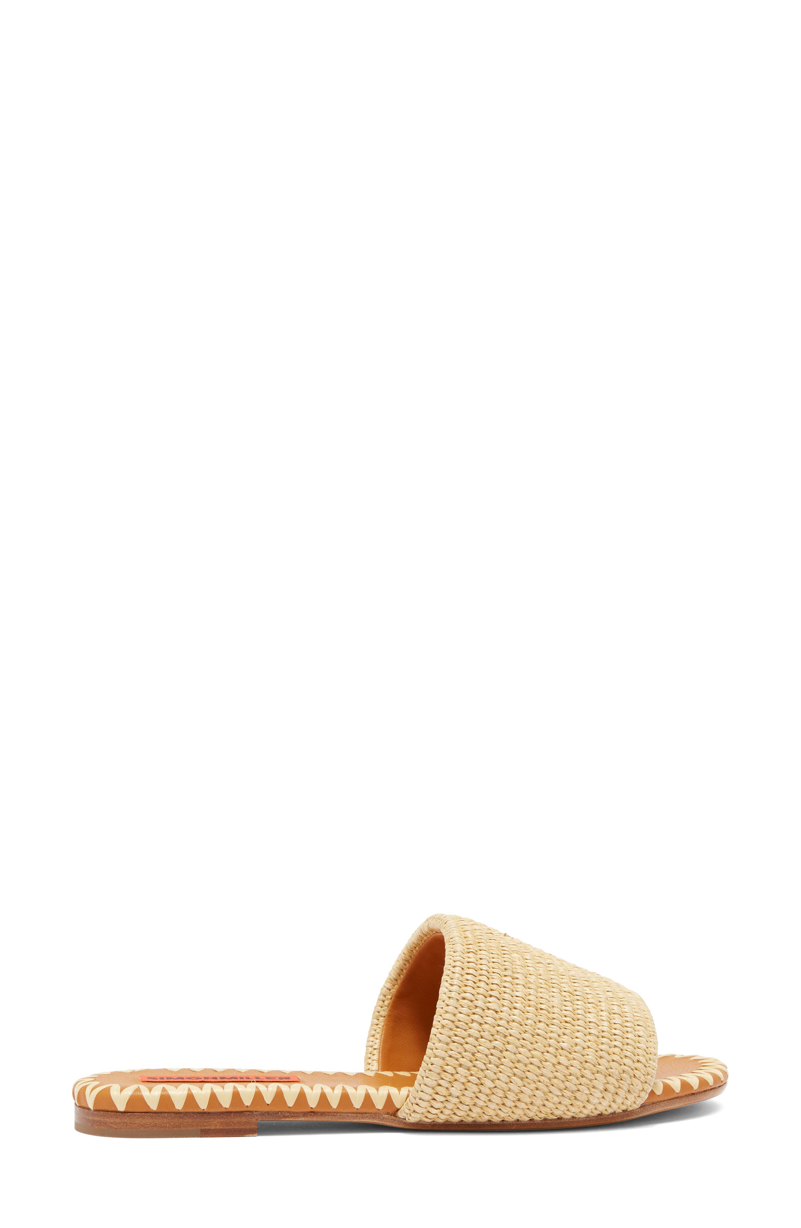 Salerno Raffia Slide Sandal, Alternate, color, NATURAL