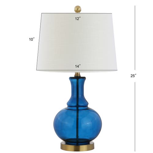 Jonathan Y Lavelle 25" Glass Led Table Lamp