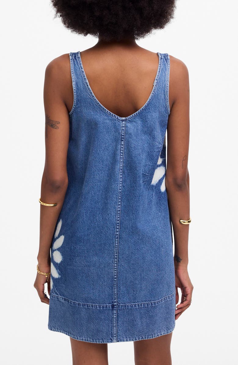 Madewell Shibori Scoop Neck Denim Mini Sundress, Alternate, color,