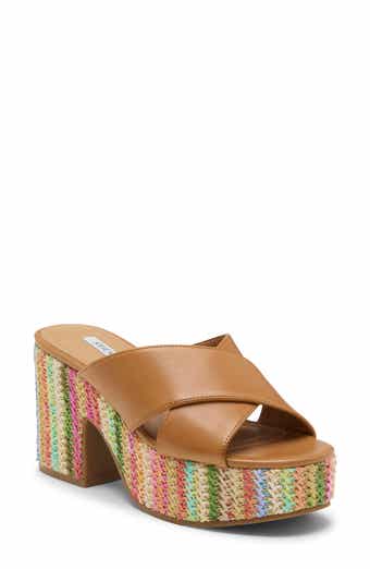 Truthful Raffia Platform Sandal