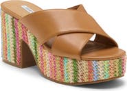 Steve Madden Truthful Raffia Platform Sandal