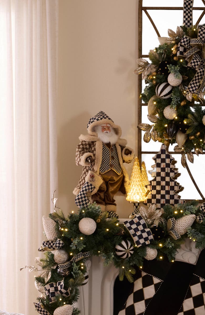 MACKENZIE CHILDS Gingerbread Santa Claus, Alternate, color, Brown