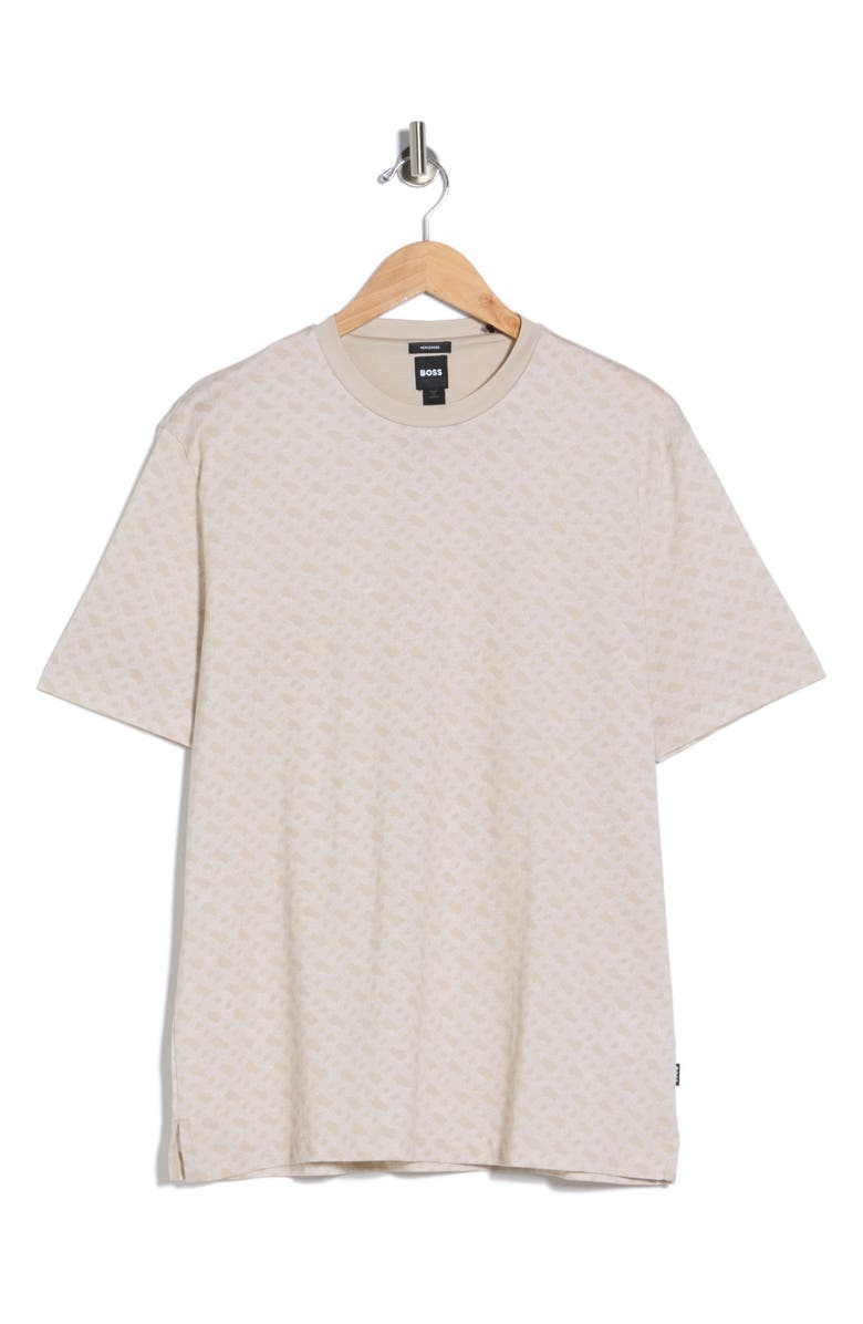 BOSS Taut 80 Cotton Crewneck Top, Alternate, color, Open White