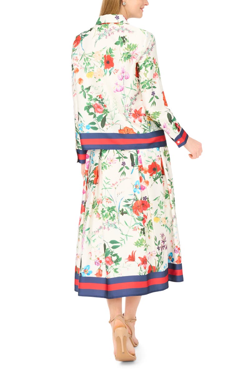 Halogen<sup>®</sup> Lux Satin Button-Up Shirt, Alternate, color, Pink Multi